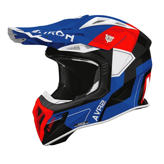 Airoh Aviator Ace 2 Shield Blue Red kask cross enduro